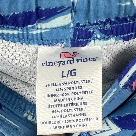 Vineyard Vines Men's Blue Nautical Swim Shorts Size Large - Picture 5 of 8